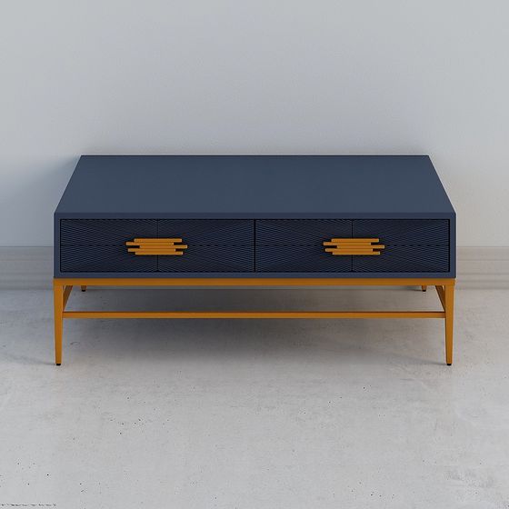 Chic Low-Poly Coffee Table 3D model for Modern Spaces