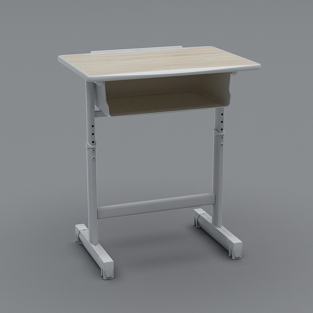 Minimalist Functional Desk 3D model for Creative Projects
