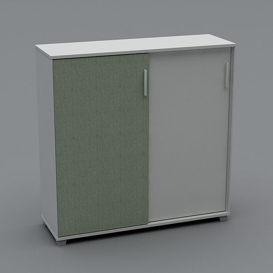 Modern Minimalist Storage Cabinet 3D model