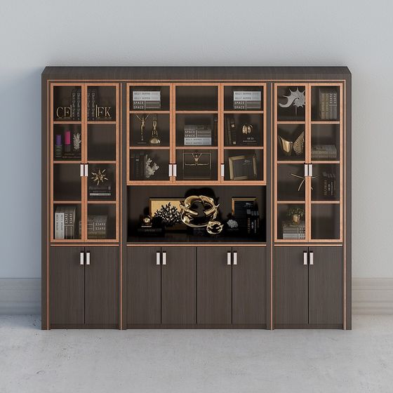 Urban Elegance Bookshelf 3D model for Modern Interiors