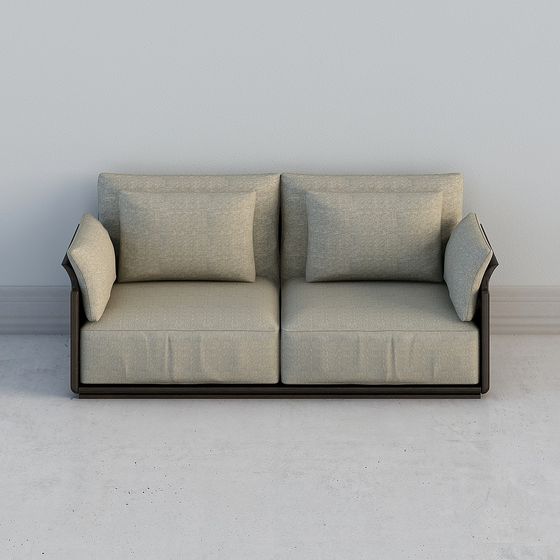 Modern Low-Polygon Sofa 3D model