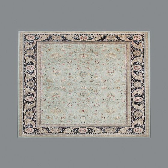 Elegant Low-Poly Carpet 3D Model