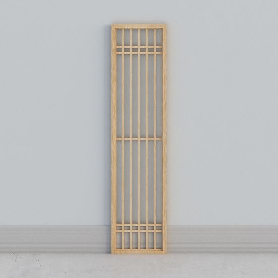 Elegant Bamboo Screen 3D Model for Modern Spaces