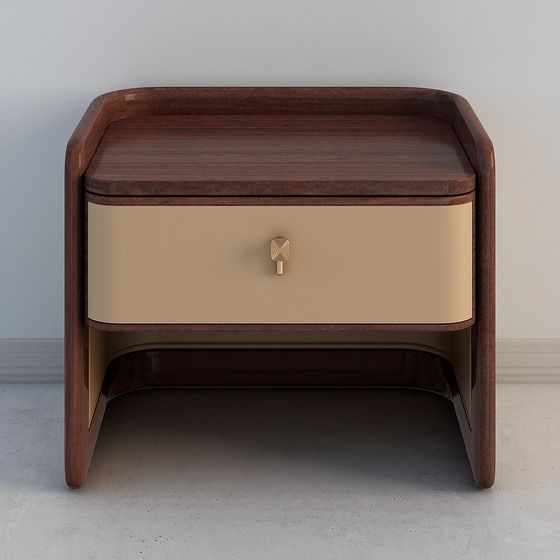 Elegant Bedside Table 3D model