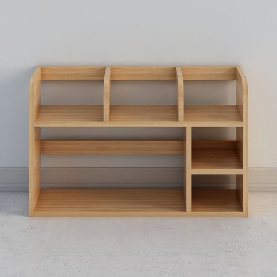 Modern Minimalist Bookshelf 3D model