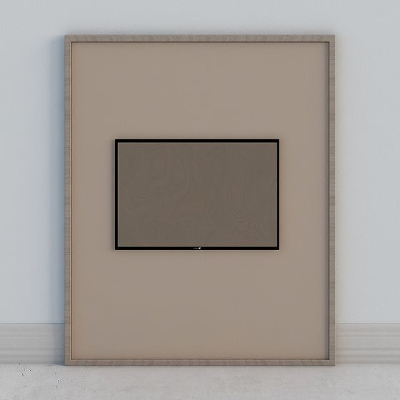 Minimalist Frame 3D Model for Creative Spaces