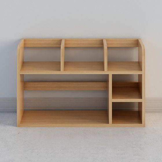 Stylish Urban Bookshelf 3D model