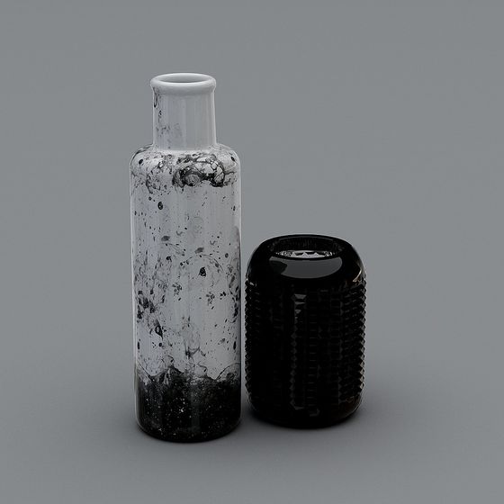 Unique 3D Bottle Set Model for Modern Aesthetics
