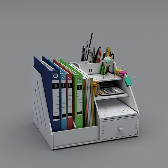 Multifunctional File Rack 3D model