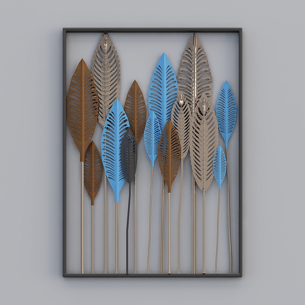 Feather hanging painting
