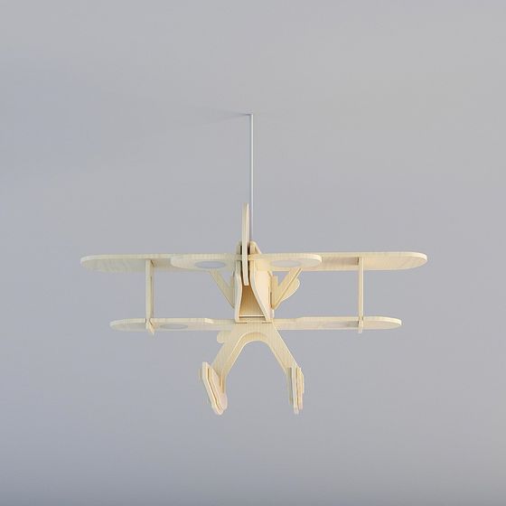 Vintage-Inspired Low-Poly Airplane 3D model