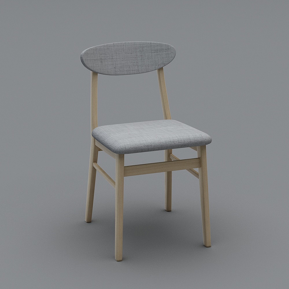 Chaise blanche simple 2