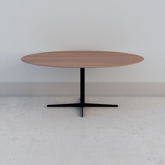 Low-Poly Round Table 3D Model Design