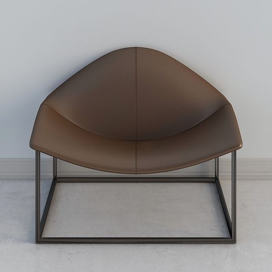 Stylish Low-Poly Armchair 3D model