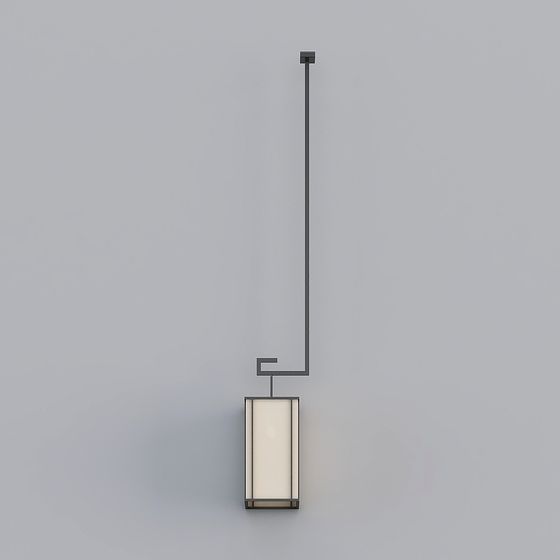 Elegant Minimalist Wall Light 3D Model
