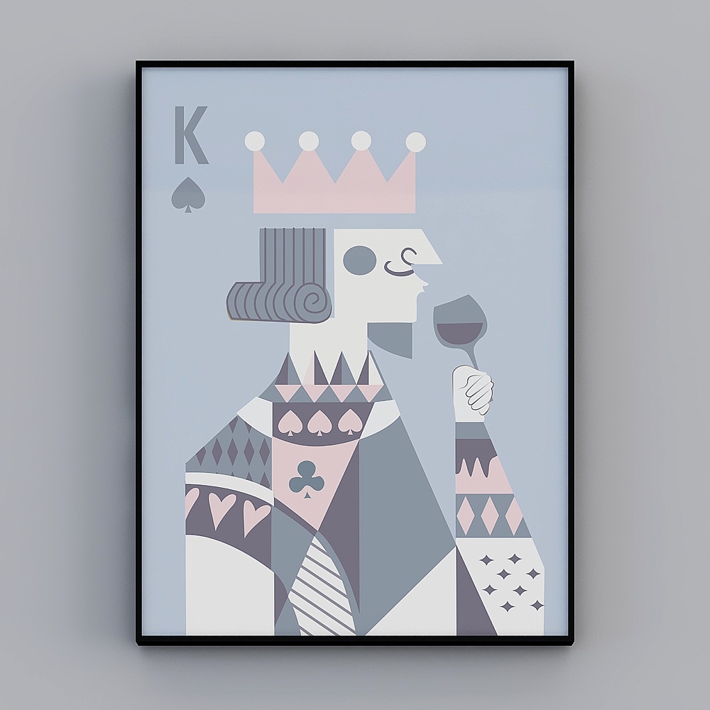 King of Cards 3D model - Low Poly Artwork