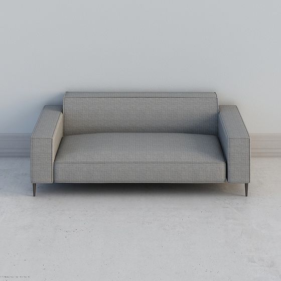 Contemporary Low-Polygon Sofa 3D Model