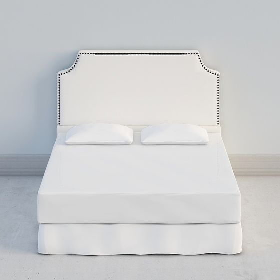 Urban Elegance Bed 3D model for Modern Spaces