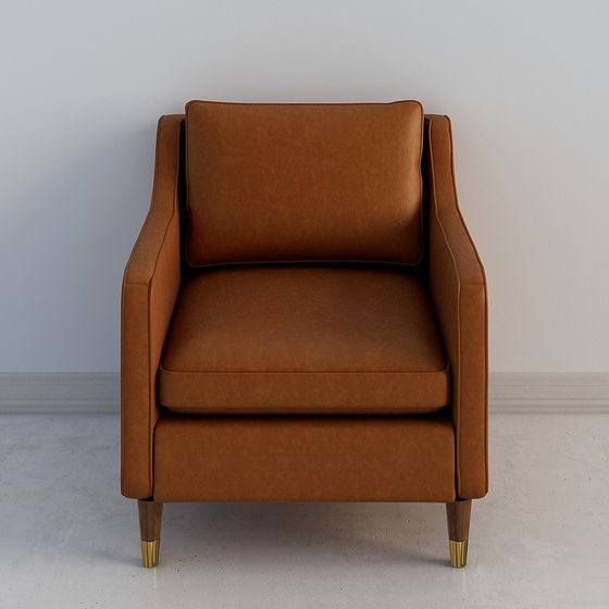 Cozy Lounge Chair 3D model for Modern Interiors