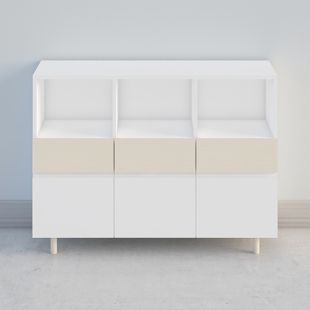 산 눈 측면 캐비닛