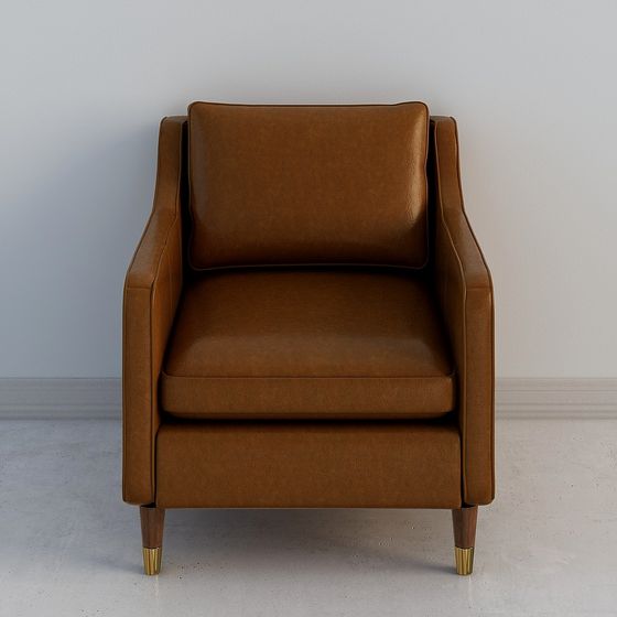 Vintage Leather Sofa 3D model