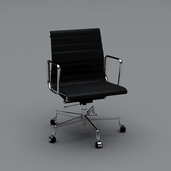 Stylish Low-Poly Office Chair 3D model