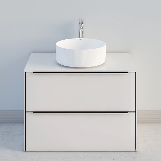Modern Minimalist Bathroom Cabinet 3D model