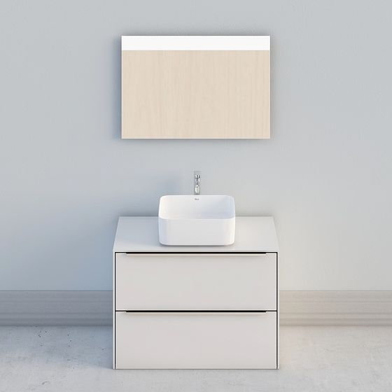 Modern Minimalist Bathroom Cabinet 3D model