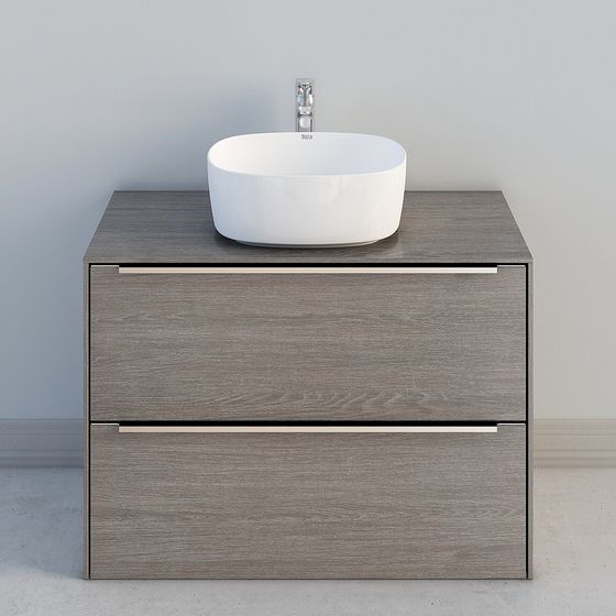 Modern Minimalist Bathroom Cabinet 3D model