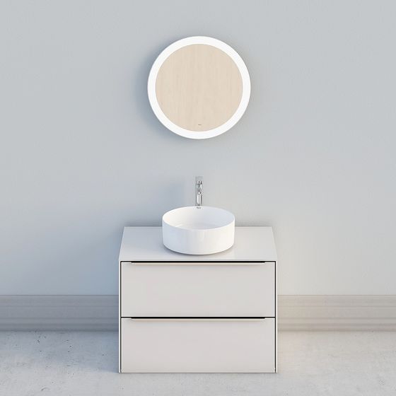 Modern Minimalist Bathroom Vanity 3D model
