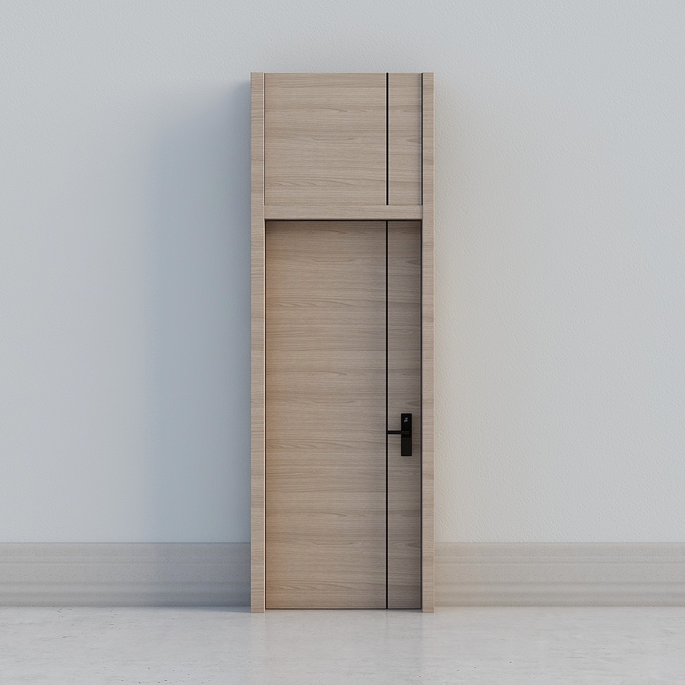 modern wooden high door