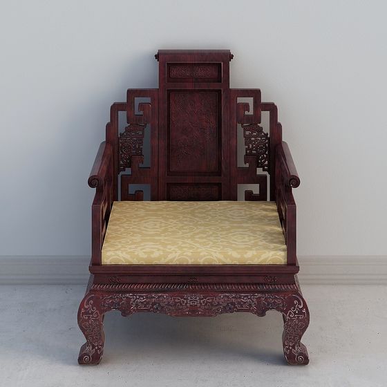 Royal Throne Chair 3D model