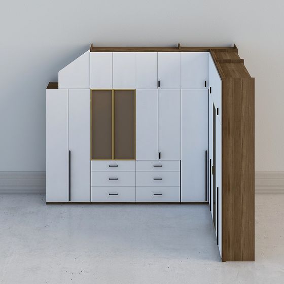 Urban Corner Wardrobe 3D model