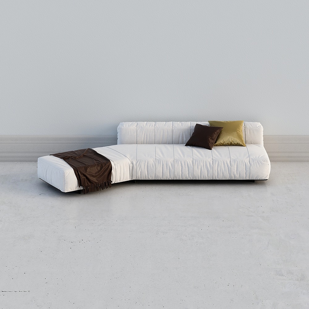 Low-Poly Modern Minimalist Sofa 3D model