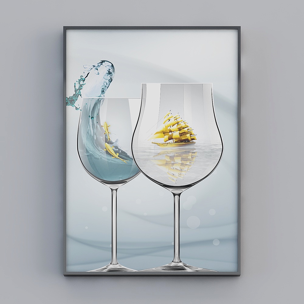 Glorious Fine Paintings - L-Simple Modern-30925-2-Still Life Decorative Paintings