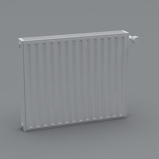Low-Polygon Radiator 3D model for Modern Spaces
