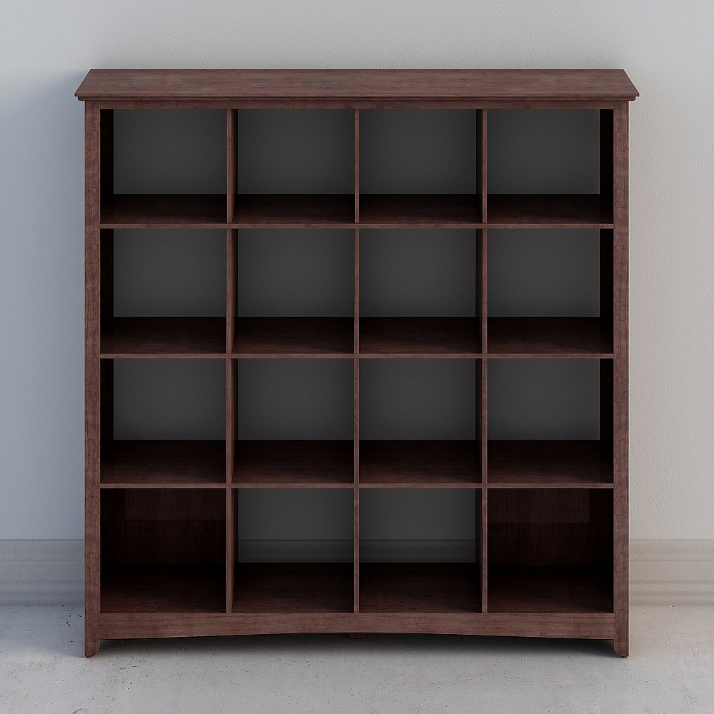 Modern Low-Polygon Bookshelf 3D model