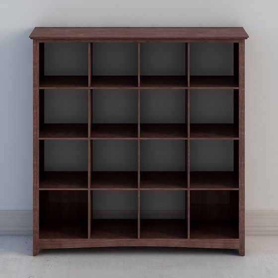 Modern Low-Polygon Bookshelf 3D model