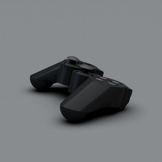 Sleek Black 3D Model Controller for Creative Projects