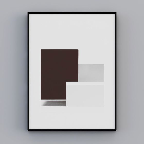 Abstract Geometric Framework 3D Model