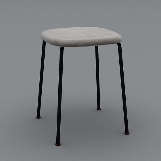 Stylish Low-Poly Stool 3D Model for Modern Interiors