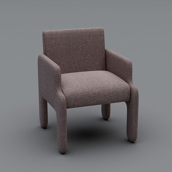 Urban Comfort Low-Poly Chair 3D model