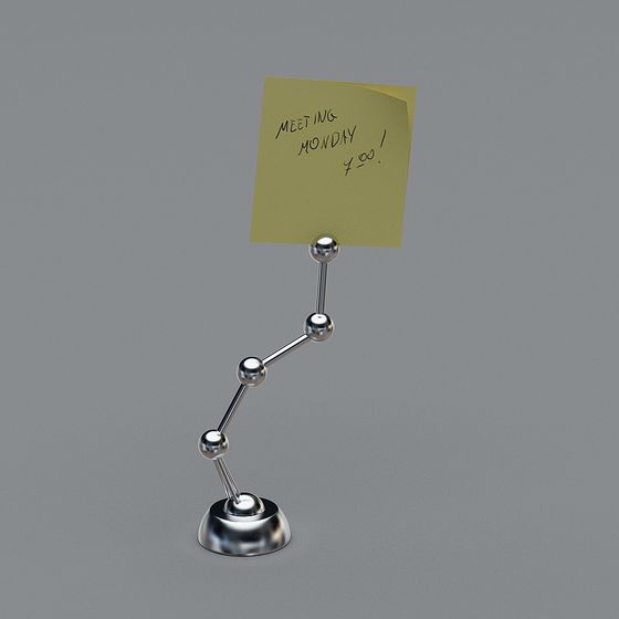 Flexible Note Holder 3D model