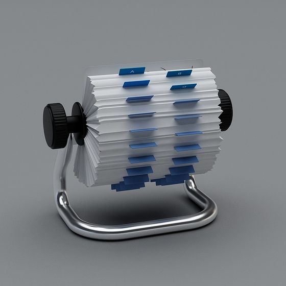 Rotating Business Card Holder 3D model