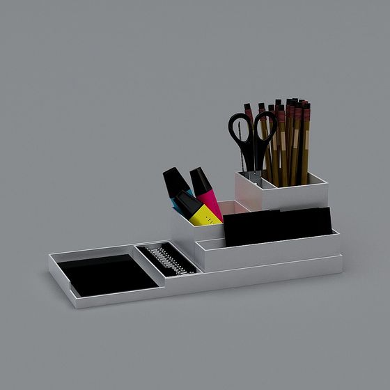 Multifunctional Pencil Holder 3D Model