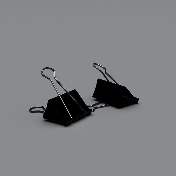 Office Binder Clips 3D model