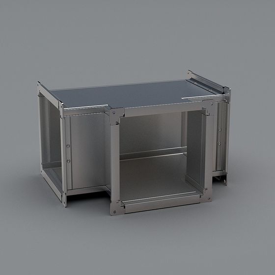 Unique Low-Poly Metal Frame 3D model