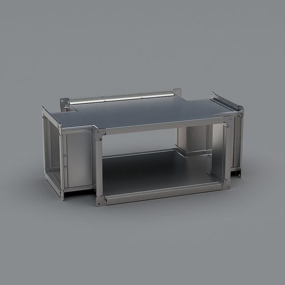 Sleek Metal Frame 3D model for Modern Designs