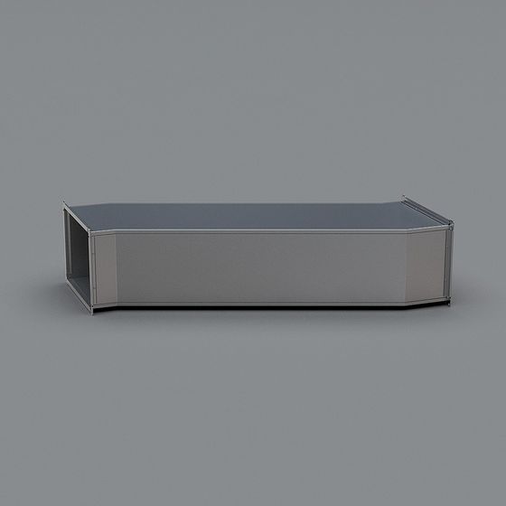 Contemporary Metal Showcase Cabinet 3D model for Creative Spaces