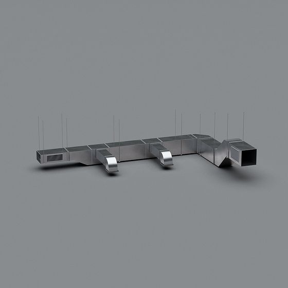 Industrial Ventilation Duct System 3D model